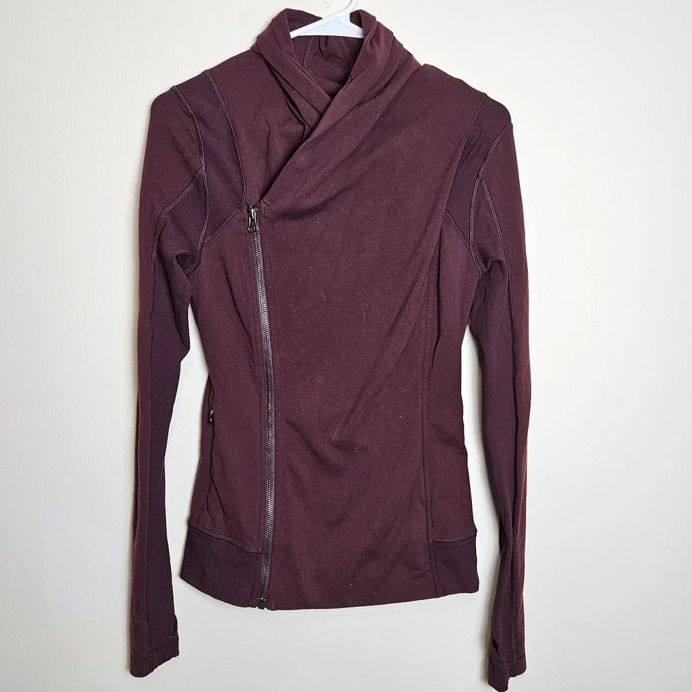Lululemon Kanto Catch Me Jacket Women's Size 6 Bordeaux Drama
